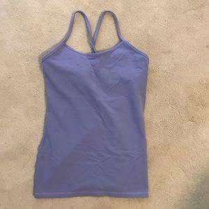 Lululemon Power Y tank, lilac, size 6